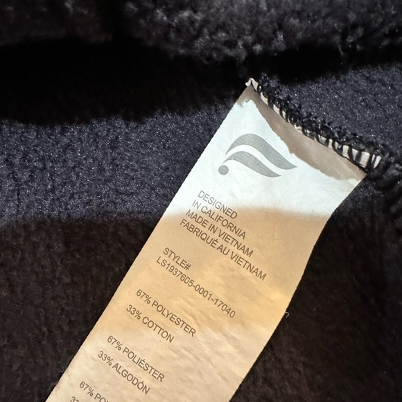 Fabletics Black Funnel Neck Fleece Lined Top Size M - Picture 5 of 8